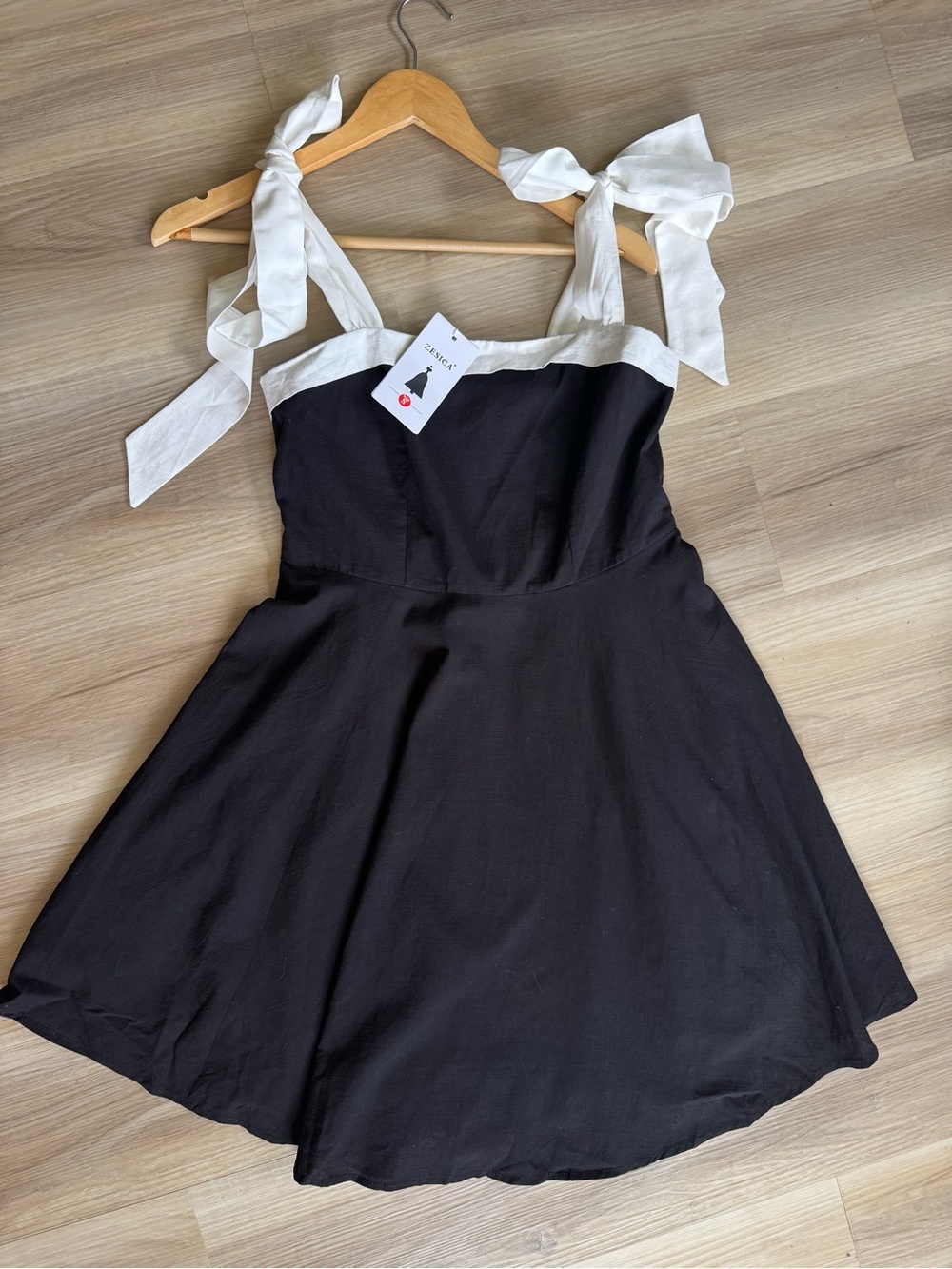 NWT Zesica Ribbon Tie Strap Dress | Cottagecore Coastal Midi Dress